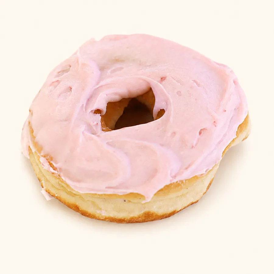 Strawberry frosted donut